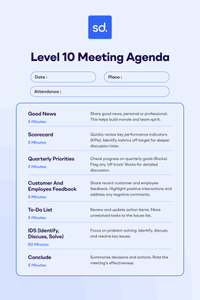 level 10 meeting agenda template